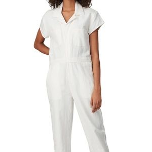 A Piece Apart Rent the Runway Azore white linen jumpsuit sz 2 $445